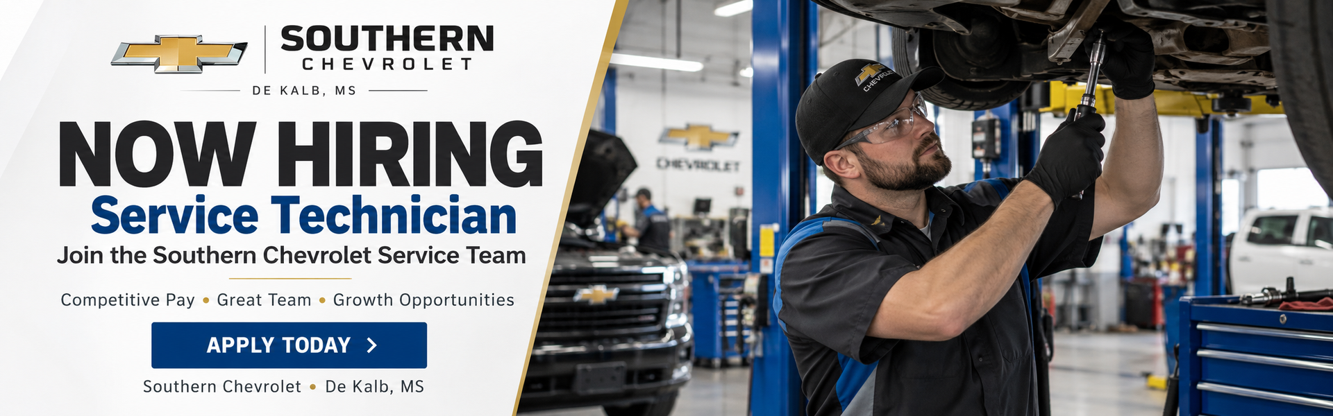 Service Technician Recruitment Banner